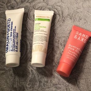 Goldfaden md mask, sand & sky mask, & cleanser